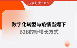 數(shù)字化轉型與疫情當爆下，B2B的新增長方式｜萬家推云平臺