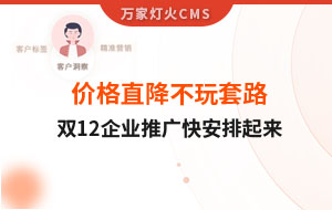 雙12年終大促，價(jià)格直降不玩套路！抗疫三年終結(jié)束，企業(yè)推廣快安排起來(lái)~